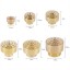 GLOGLOW 1/4''1/2''3/4''1''3/2''2''Brass Column Garden Pond Water Fountain Nozzle Sprinkle Spray Head(1/2")