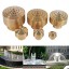 GLOGLOW 1/4''1/2''3/4''1''3/2''2''Brass Column Garden Pond Water Fountain Nozzle Sprinkle Spray Head(1/2")