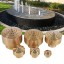 GLOGLOW 1/4''1/2''3/4''1''3/2''2''Brass Column Garden Pond Water Fountain Nozzle Sprinkle Spray Head(1/2")