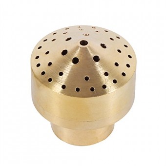 GLOGLOW 1/4''1/2''3/4''1''3/2''2''Brass Column Garden Pond Water Fountain Nozzle Sprinkle Spray Head(1/2")