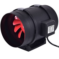 Goplus 4" Inline Duct Fan Quite Inline Duct Booster Hydroponics Exhaust Cooling Fan Blower Ventilation Strong CFM