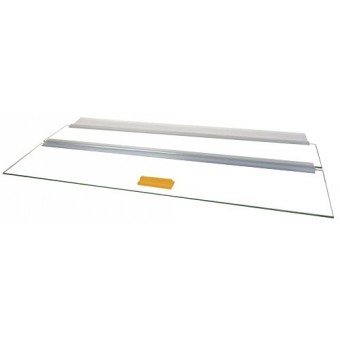 H2Pro 48x18"GT Glass Canopy 2 Piece Set for 75/90 gallon Aquarium Fish Tank, 22.64"x16.5"