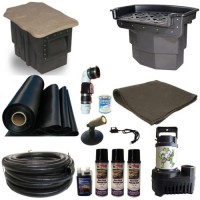 20 x 25 Large Koi Pond Kit 5500 GPH Pump Big Bahama 26 Inch Waterfall and PondBuilder Skimmer LH2