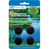 Healthy Ponds 52021 Pond Water Colorant/Spray Pattern Indicator Pellets (4), Blue; Each Pellet Treats 4,100 Gallons of Water or 1 Gallon SPI Solution