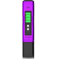 Digital pH Meter 6 Set of pH buffer powder + Bonus Alkaline Food Chart PDF, pH Pen Tests Water, Aquarium, Pool, Hydroponics, Auto Calibration Butto...