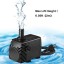 Homasy 320GPH (1200L/H, 22W) Submersible Pump, Ultra Quiet Fountain Water Pump with 4.1ft Power Cord, 3 Nozzles for Aquarium, Fish Tank, Pond, Stat...