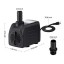 Homasy 400GPH Submersible Pump 25W Fountain Water Pump with 5.9ft Power Cord, 2 Nozzles for Aquarium, Fish Tank, Pond, Statuary, Hydroponics