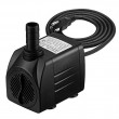 Homasy 400GPH Submersible Pump 25W Fountain Water Pump with 5.9ft Power Cord, 2 Nozzles for Aquarium, Fish Tank, Pond, Statuary, Hydroponics