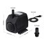 Homasy 920GPH Submersible Water Pump with 5.9ft (1.8M) Power Cord, 2 Nozzles and 9.8ft High Lift for Aquarium, Fish Tank, Statuary, Pond, Hydroponics