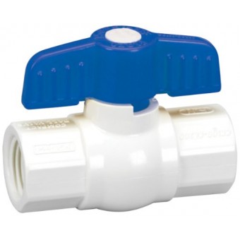 Homewerks VBV-P40-B4B Ball Valve, PVC Schedule 40, Female Thread x Female Thread, 3/4-Inch