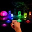 Honfeng Submersible LED Lights,Waterproof Underwater Remote Controlled Battery Operated Wireless Multicolor Submersible Led Lights for Holloween Po...
