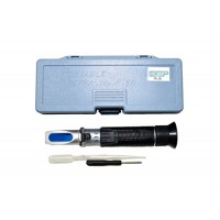 HQRP Salinity Refractometer / Salt Water Tester for Aquarium / Pond / Tank / Marine Applications + HQRP UV Meter