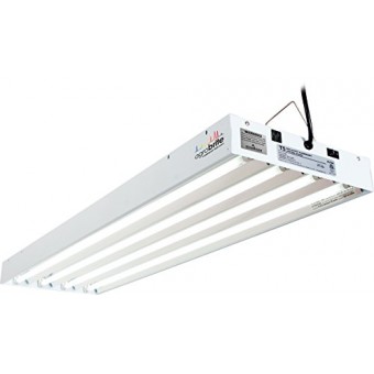 Hydrofarm Agrobrite FLT44 T5 Fluorescent Grow Light System, 4 Feet, 4 Tube