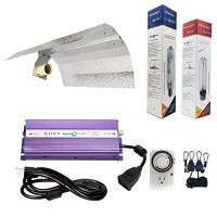 Hydroplanet trade; 600w Hydroponic 600w Watt Grow Light Digital Dimmable Ballast HPS Mh Kit for Plants Gull Wing Reflector Hood Set (600w) (600watt)