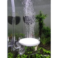 Pollen Glass CO2 Diffuser with U-Shape Connecting Tube for Aquarium Planted Tank (50 - 75 US gallons)