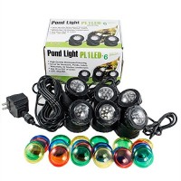 Jebao PL1LED-6 Submersible Pond LED Light with Colored Lenses