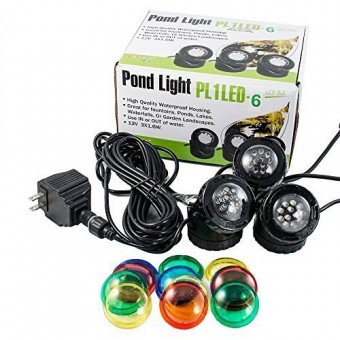 Jebao Submersible 3pcs 12-Led Pond Lights for Water Fountain Fish Pond Water Garden