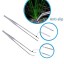 Jeeco Aquarium Scissor Tweezers Spatula Tool - 4 in 1 Stainless Steel Aquatic plants Aquascaping Tools Set for Fish Starter Kits & Aquariums Tank