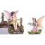 Joykick Fairy Garden Fish Pond Kit - Miniature Hand Painted Figurine Statues with Accessories - Set of 4pcs for Your House or Lawn Decor