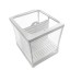 Kangkang@ DIY Aquarium Fish Breeding Box Tank Fish Incubator Net Fry Baby Fish Hatchery Equipment Isolation Net Box Tank with Suction Cup Size S/L (L)