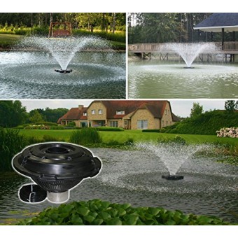 Kasco Marine Floating Fountain - 3/4 HP - Nozzle includes 5 different patterns - Designed for use in Lakes & Ponds Model# 3400JF (110volt w/100 ft ...