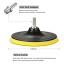 Kicpot Wool Felt Disc Polishing Pads and Backing Pad with M14 Drill Adapter Kit to Grind and Polish Glass Plastic Metal Marble