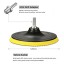 Kicpot Wool Felt Disc Polishing Pads and Backing Pad with M14 Drill Adapter Kit to Grind and Polish Glass Plastic Metal Marble