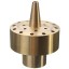 Kisstaker Garden Landscape Fountain Nozzle Fireworks Shape Brass Fountain Spray Head (1/2 inch)