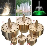 Kisstaker Garden Landscape Fountain Nozzle Fireworks Shape Brass Fountain Spray Head (1/2 inch)