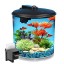 KollerCraft 2 Gallon 360 View Aquarium with Internal Filter and LED Lighting