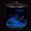 KollerCraft 2 Gallon 360 View Aquarium with Internal Filter and LED Lighting