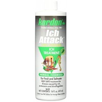 KORDON  #39446  100% Natural and Herbal Formula Ich Attack-Ich Treatment for Aquarium, 16-Ounce