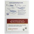 KumasonCo Pet Emergency Care Cards with Laminating Pouches (Pack of 2)