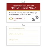 Pet Emergency Care Card (Pack of 2)
