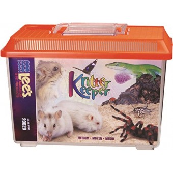 Lee's Kritter Keeper, Medium Rectangle w/Lid, Label, Colors may vary