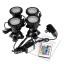 LemonBest Set of 4 Remote Control 36 LED Submersible Lamp Underwater Aquarium Spot Light Multi-color Decoration for Fish tank Swimming Pool Garden ...