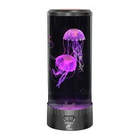 Lightahead® LED Fantasy Jellyfish Lamp Round with 5 color changing light effects Jelly Fish Tank Aquarium Mood Lamp for home decoration magic lamp ...