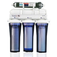 LiquaGen 5-Stage Reverse Osmosis/Deionization (RO/DI) - Aquarium Reef Water Filter System, 50 GPD