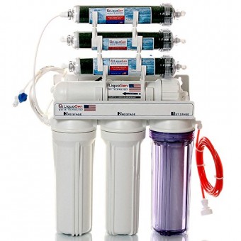 LiquaGen – 7 Stage – 0 PPM Aquarium Reef/Deionization Reverse Osmosis Water Filter System (RO/DI) | Heavy Duty w/ 150 GPD Capacity