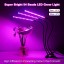 Lovebay Three Head LED Grow Light with Clip Base, 27W 54 LEDs Plant Grow Tube Lamp for Office Indoor Greenhouse Plants Herb Succulents, 360° Bendab...