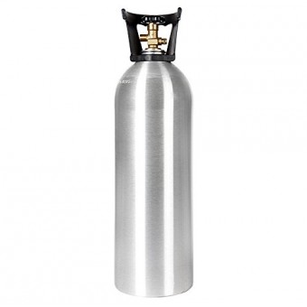 New 20 lb Aluminum CO2 Cylinder with Handle and New CGA320 Valve
