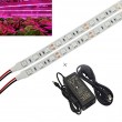 LVJING® 5pcs 0.5m/strip 5W Led Grow Light Bar + 100-240V to DC 12V 60W Max Power Supply Adapter, Perfect for Greenhouse Hydroponics Indoor Plant Fl...