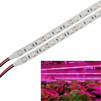 [Pack of 5] LVJING 2015 New 0.5m/strip 5W Led Grow Light Bar Flexible Soft Strip Light 30pcs 5050smd 25Red + 5Blue DC 12V for Indoor Plants Garden ...