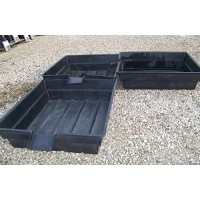Three- Aquaponics - Hydroponics & Pond Grow Bed and Bio-Filter with 8".Spillw...