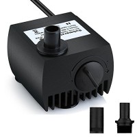 Maxesla Submersible Pump 80 GPH (300L/H) Fountain Water Pump For Pond/Aquarium/Fish Tank/Statuary/Hydroponics with 5.9ft (1.8M) Power Cord