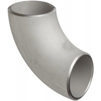 Stainless Steel 304/304L Butt-Weld Pipe Fitting, Long Radius 90 Degree Elbow, Schedule 40, 1" Pipe Size