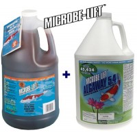 Microbe Lift PL Gallon + Microbe Lift Algaway Gallon Pond Water Treatment Duo