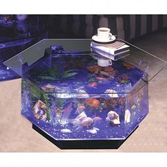 Aqua Octagon Coffee Table 40 Gallon Aquarium