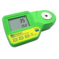 Milwaukee MA887 Digital Salinity Refractometer with Automatic Temperature Compensation, Yellow LED, 0 to 50 PSU, -2 PSU Accuracy, 1 PSU Resolution