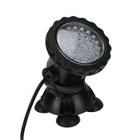 MUCH Waterproof IP68 Underwater Light 3.5W 36LED Color Changing Spot Light for Aquarium Garden Pond Pool Tank Black